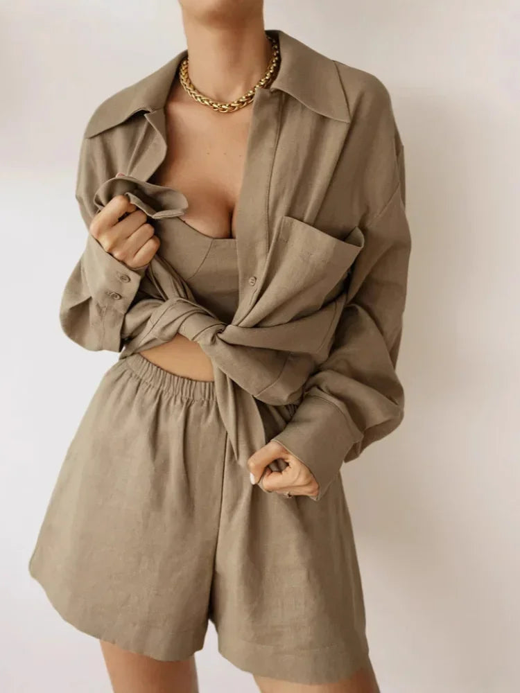 חליפה פשתן - גיה