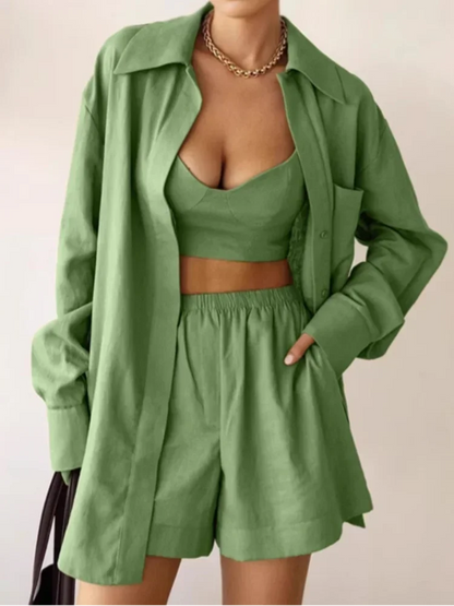 חליפה פשתן - גיה